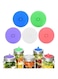 DELFINO Silicone Fermenting Lids, Waterless Airlock Fermentation Jar Lids, Wide Mouth Jar Fermenter Cap, Premium Silicone Top, Suitable for Pickles, and Fermented Probiotic Food (5 Pcs)