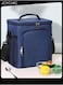 Solid Pattern Large Capacity Food Insulation Bag Antifouling and Leakproof Reusable Lunch Bag with Handle Strap for School Office Work Travel Outdoor