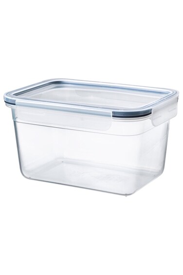 container with lid, rectangular/plastic, 2.0 l