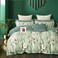 GOLDEN HOME 100% COTTOON Pure Cotton 6-Piece King Size Duvet Cover Set, 1 Duvet Cover + 1 Fitted Sheet + 4 Pillow Cases, Microfibre, Without filler