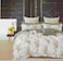 GOLDEN HOME 100% COTTOON Pure Cotton 6-Piece King Size Duvet Cover Set, 1 Duvet Cover + 1 Fitted Sheet + 4 Pillow Cases, Microfibre, Without filler