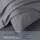 Golden Home Combed Cotton Luxury Bedding Set, 400 Thread Count, 100% Long Staple Cotton Sateen Weave Soft, Cool &amp; Breathable&ndash; 1 Duvet Cover220&times;240 cm 4pillow cases 1fitted sheet (Gray, GCC King Size)