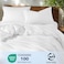 Golden Home Combed Cotton Luxury Bedding Set, 400 Thread Count,100% Long Staple Cotton Sateen Weave,Soft, Cool &amp; Breathable&ndash;1 Duvet Cover220&times;240cm 4pillow cases 1fitted sheet (White, GCC King Size)