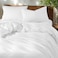 Golden Home Combed Cotton Luxury Bedding Set, 400 Thread Count,100% Long Staple Cotton Sateen Weave,Soft, Cool &amp; Breathable&ndash;1 Duvet Cover220&times;240cm 4pillow cases 1fitted sheet (White, GCC King Size)