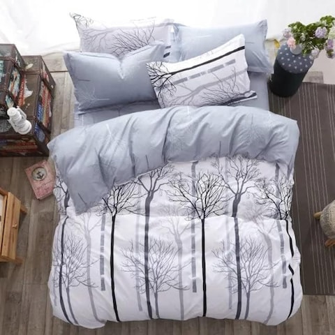 Golden Home Luxurious All-Season  Single Comforter Set - Soft, Cozy, and Elegant, Include 1 Comforter,1Fitted Sheet,4 Pillow Covers