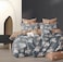 GOLDEN HOME  6-Piece King Size Duvet Cover Set, 1 Duvet Cover + 1 Fitted Sheet + 4 Pillow Cases, Microfibre, Without filler