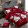 GOLDEN HOME  6-Piece King Size Duvet Cover Set, 1 Duvet Cover + 1 Fitted Sheet + 4 Pillow Cases, Microfibre, Without filler