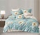 GOLDEN HOME  6-Piece King Size Duvet Cover Set, 1 Duvet Cover + 1 Fitted Sheet + 4 Pillow Cases, Microfibre, Without filler