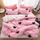 GOLDEN HOME  6-Piece King Size Duvet Cover Set, 1 Duvet Cover + 1 Fitted Sheet + 4 Pillow Cases, Microfibre, Muesli