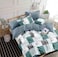 GOLDEN HOME  6-Piece King Size Duvet Cover Set, 1 Duvet Cover + 1 Fitted Sheet + 4 Pillow Cases, Microfibre, Without filler
