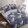 GOLDEN HOME  6-Piece King Size Duvet Cover Set, 1 Duvet Cover + 1 Fitted Sheet + 4 Pillow Cases, Microfibre, Without filler
