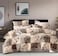 GOLDEN HOME  6-Piece King Size Duvet Cover Set, 1 Duvet Cover + 1 Fitted Sheet + 4 Pillow Cases, Microfibre, Without filler