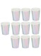 20pcs Paper Cups, Disposable Paper Coffee Cups with PLA Lined, Drinking Compostable Cup Recyclable Juice Cup, Kraft Paper Cups, for Party, Picnic,Travel,and Events (Silver)