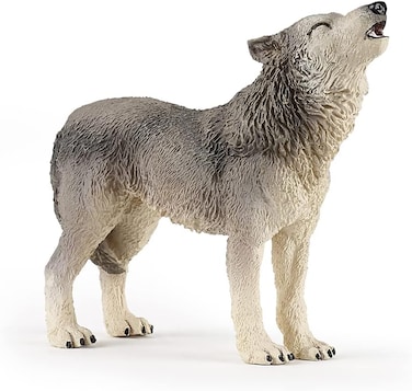 Papo Howling Wolf Figure, Multicolor