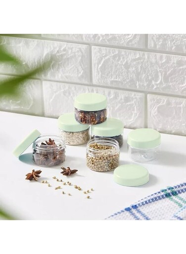 50 Ml Round Pet Jar/Plastic Container Bpa Free- 100% Recyclable And Food Grade (6 Pcs)