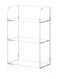 3 Tier Clear Acrylic Bathroom Organizer Shelf for Cosmetic, Perfume, Makeup, Toy, Spices &acirc;&euro;&ldquo; Standing Tabletop Vanity Tray Shelf Multifunctional Sturdy Display Showcase (8'' x 4'' x 12'')