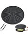 Splatter Guards for Frying, Kaloo Grease Splatter Guard, Heat-resistant Splatter Screen for Frying Pan, Silicone Splatter Guard for Everyday Cooking, Dishwasher Safe (13inch,Black)