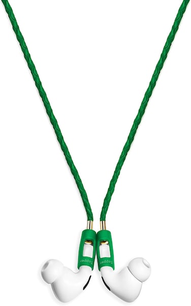 Tapper Leather Strap For Airpods Pro, Airpods 2 And Airpods 1 - Premium Quality, Extremely Light With Magnetic Lock - Green