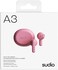 Sudio A3 True Wireless Earbuds &ndash; Pink
