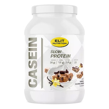 Elit Nutrition, Casein Protein Powder, Vanilla Cookie Dough, 750 Grams