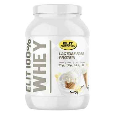 Elit Nutrition, 100% Whey Lactose Free, Strawberry, 900 Grams