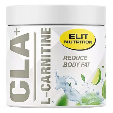 Elit Nutrition L-Carnitine + CLA Powder - Lime - 180 Grams