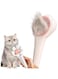 Cat Brush with Release Button Self-Cleaning and Skin-Friendly Grooming and Shedding Tool for Long and Short Haired Cats &amp; Dogs, 140&deg; Comb Teeth, Removes Loose Undercoats and Promotes Healthy Fur