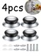 Lid Knobs, 4 Pcs Universal Pot Lid Handle Covers, Heat Resistant Kitchen Cookware Pan Lid Cover Hand Grip Replacement Knobs Handles for Frying Pan Saucepan Lid Cover Handles Knobs