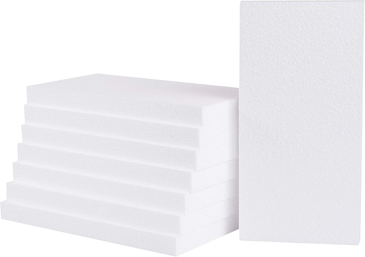 Buy CRAFT MAGIC 10pcs Craft Foam Block 8x4x1inch Rectangle Polystyrene ...