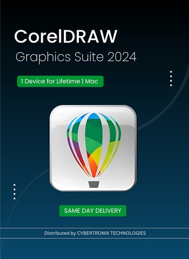 CorelDRAW Graphics Suite 2024   1 Device for Lifetime   Mac   Digital License   Same Day Delivery