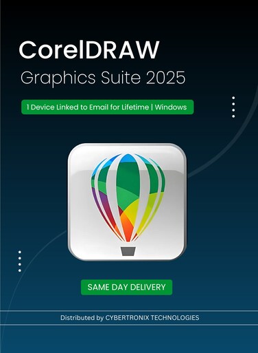 CorelDRAW Graphics Suite 2025   1 Device Linked to Email for Lifetime   Windows   Digital License   Same Day Delivery