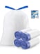 Trash Bags 6 Gallons Drawstring Garbage Bags 60 Count for Office, Living Room, Kitchen and Bathroom Trash Cans- Thickened, Stretchy, Unscented