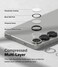 Samsung Galaxy S24 FE Camera Lens Protector, [Installation Tray] 9H Tempered Glass Camera Cover Screen Protector Metal Individual Ring for Samsung Galaxy S24 FE Black