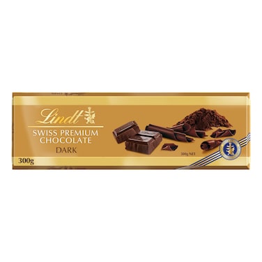 Lindt Swiss Premium Dark Chocolate Tablet Gold Pack, 300g