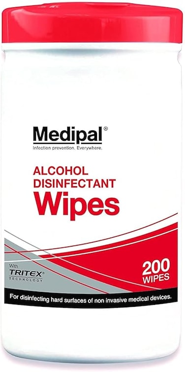 Medipal Alcohol Disinfectant Wipes 200s &ndash; High-Level Surface Sanitizing Wipes with Tritex Technology &ndash; Clinical Grade for Home, Office &amp; Medical Use