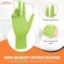 ZALCOON Disposable Gloves Nitrile Exam Gloves GREEN Powder-Free Non-Sterile Food Safe Cleaning Gloves, Small (2 Pack x 100 Pieces)