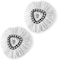 Zalcoon Spin Mop Heads Replacement - Compatible With Vileda Mop, Vileda Mop Heads Replacements, Easy Wring Spin Mop Replace Head For Floor Cleaning, Triangle Shape (2-Pack, White)