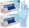 ZALCOON Disposable Gloves Nitrile Exam Gloves BLUE Powder-Free Non-Sterile Food Safe Cleaning Gloves, Large (2 Pack x 100 Pieces)