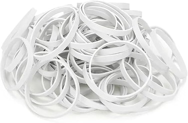 Durable, Extra Large White Bands 40 Count, Size 64 Resists UV Light For Rigorous Tasks