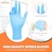 ZALCOON Disposable Gloves Nitrile Exam Gloves BLUE Powder-Free Non-Sterile Food Safe Cleaning Gloves, Medium (2 Pack x 100 Pieces)