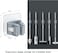 Zalcoon 6 PCS Mop Broom Holder Wall Mount - Mop Holder Self Adhesive Broom Hanger For Home Garage Garden Laundry Room Storage, Kitchen Tools Organizer