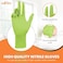 ZALCOON Disposable Gloves Nitrile Exam Gloves GREEN Powder-Free Non-Sterile Food Safe Cleaning Gloves, Extra Small (2 Pack x 100 Pieces)