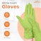ZALCOON Disposable Gloves Nitrile Exam Gloves GREEN Powder-Free Non-Sterile Food Safe Cleaning Gloves, Extra Small (2 Pack x 100 Pieces)