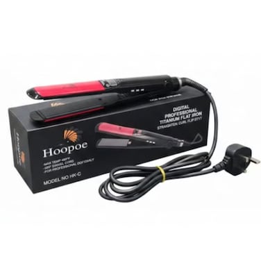 Hoopoe Professional Titanium Digital Flat Iron straightener &ndash; Elite Hair Styling Series