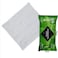 Zalcoon Refreshing Towel Wipes, Cotton Refreshment White Towels (50 Packs, 22X22cm) Mildly Scented Pre-Moistened Towels To Use Hot Or Cold - Mint Scent