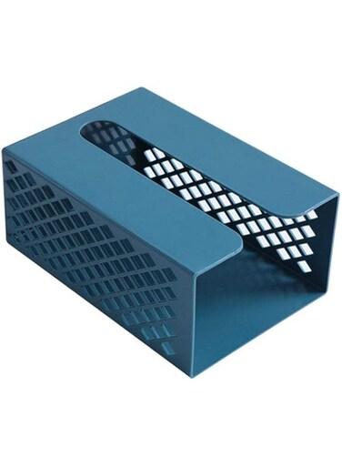 Excefore Wall Mounted Tissue Dispenser &amp; Napkin Holder - Stylish Blue Organizer for Bathroom, Kitchen &amp; Office - Countertop Tissue Caddy &amp; Storage Solution