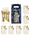 24-Piece Gold Silverware Set