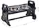 Elevated dog bowl stand with 3 Height adjustments, 2 Stainless steel food bowls, Carrying handle, and Anti-slip pads, Pet feeding station for cats &amp; small dogs, Easy to clean, 36 cm (Black)