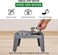 Raised dog bowl with Durable PP material, 2 Stainless steel food bowls, Non-slip bottom, and Detachable legs, Ergonomic pet feeding station for medium to large dogs, 51 cm (Grey)