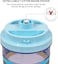 Pet water dispenser station, Automatic pet water dispenser with Transparent water tank, Gravity design, and Anti-slip bottom, Ideal for Cats &amp; Dogs, Easy to assemble, 42 cm (Blue)